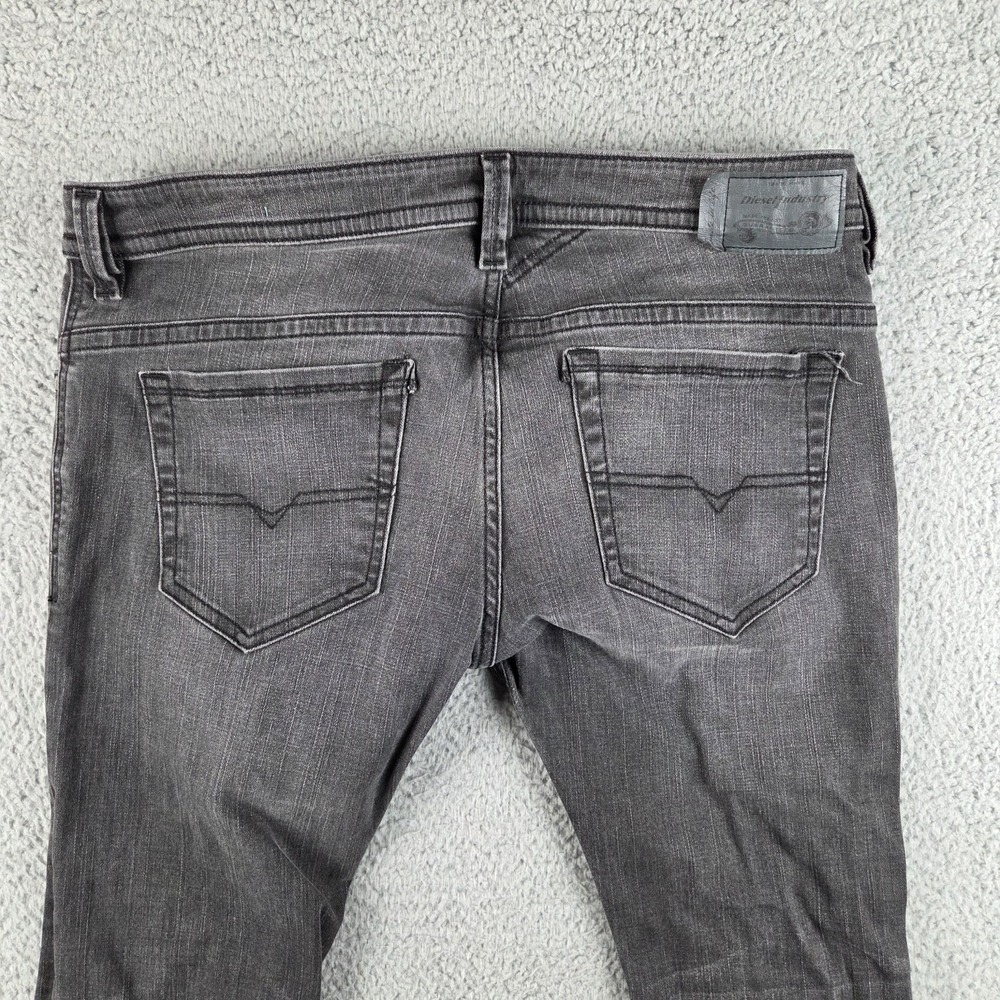 Diesel Thavar Jeans Mens 33x32 (36x26) Gray Black Slim Skinny Made‎ USA - Picture 12 of 13